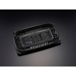 リスパック 軽食容器 バイオデリカ キープ300BA K-黒 本体