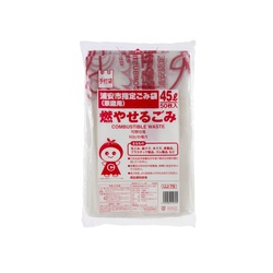 市町村ゴミ袋 浦安市指定 可燃用 45L 50P 手付 ジャパックス