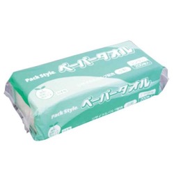 パックスタイル 衛生・清掃用品 ペーパータオルリサイクル紙 小判 改 1パック200枚入