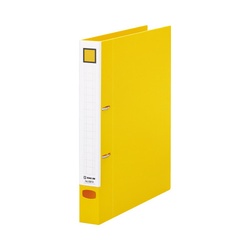 レバーリングファイル　Ｄタイプ黄／とじ厚２５ｍｍ