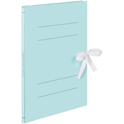 ガバットファイルひもとじ表紙紐付Ａ４縦青　１０冊