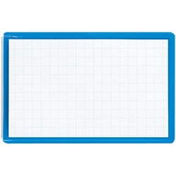 名刺型ソフト名札　安全ピン・クリップ両用　青１０個