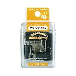 ピコラ　Ｗクリップ　小　７本　黒Ｘ３
