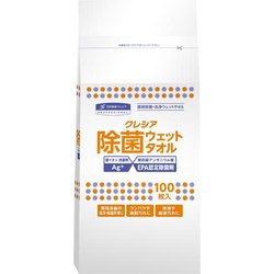クレシア除菌ウエットタオル　１００カット　詰替用