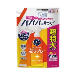 キュキュット泡スプレー　詰替　１１２０ｍｌ×６