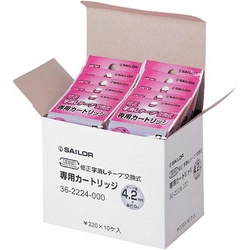 修正字消しテープ交換式詰替テープ４．２ｍｍ　１０個