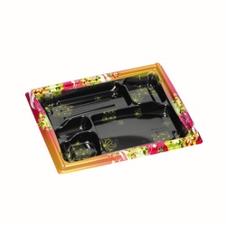 弁当容器 箱膳23-20-6H みやび赤 福助工業