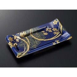 中央化学 寿司容器 HS 波ね皿 21-11 松月青-BK 本体