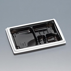 弁当容器 箱膳23-16-1H 白内黒 福助工業