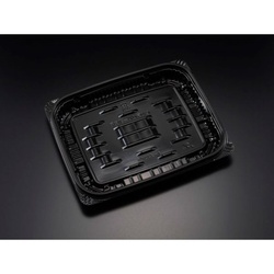 リスパック 軽食容器 バイオデリカ キープ350B K-黒 本体