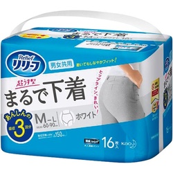 リリーフパンツまるで下着３回分ホワイトＭーＬ×４