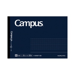 キャンパスノートＢ罫ドット入り５０枚ハーフ紺１０冊