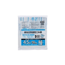 市町村ゴミ袋 加古川市指定 可燃 45L (大) 10P 手付 ジャパックス