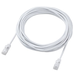 ＬＡＮケーブル　ＣＡＴ６Ａ準拠　７ｍ　メッシュ　白