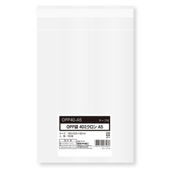 テープ有 OPP袋 40μOPP袋 テープ付き A5サイズ 100枚 今村紙工