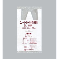 LDゴミ袋 ニューイージーバッグ 長舌片 3L 半透明 福助工業