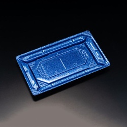 リスパック 刺身容器 バイオPS 美枠 20-12B ステラブルー 本体