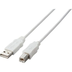 ＵＳＢケーブル（Ａ−Ｂ）　２ｍ　ホワイト