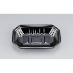 発泡トレー 新L筏20-12-30 黒 シーピー化成