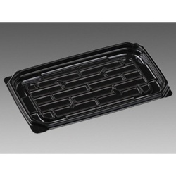 ちりめん容器 AP-720S 本体 エコ 黒 エフピコ