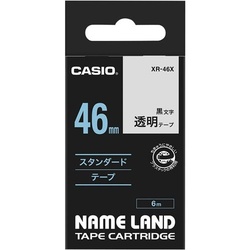 ネームランド　透明テープ　４６ｍｍ　黒文字
