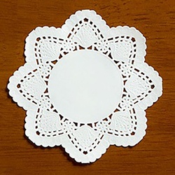 レースペーパー ドイリー 丸レース 5号N 128mmφ