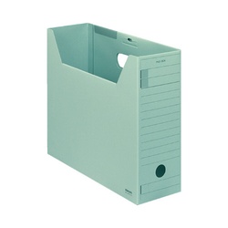 ファイルボックス　Ｆタイプフタ付　Ａ４横　緑