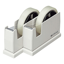 【廃番商品】テープカッター　スチール紙管用　1インチ、3インチ　【ＯＰ ペアカッター 白】