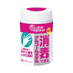 エリエール消毒できるアルコールタオル　本体　８０枚