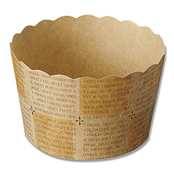 天満紙器 製菓資材 ベーキングカップ M561 ロゴ格子 100枚/袋