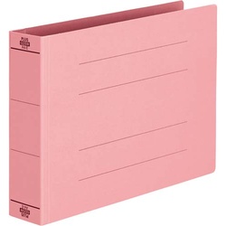 フラットファイル　厚とじ５００　Ａ４Ｅ　ピンク１冊