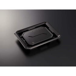 中央化学 寿司容器 HS澄板18-14 BK 本体