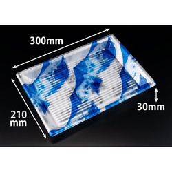 リスパック 寿司容器 新万角30-21F きりり青 本体