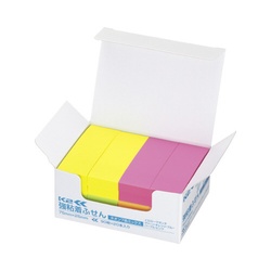 強粘着ふせん　Ｋ２　７５×２５　ネオン混色２０冊