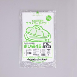 LDゴミ袋 ポリ袋 EL22-45 乳白半透明 福助工業