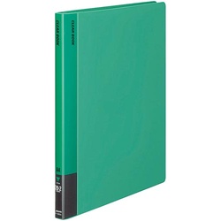 クリヤーブック固定式　Ａ４縦　２０Ｐ　緑　１０冊
