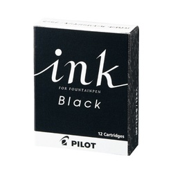 万年筆用カートリッジ　黒　１２本入