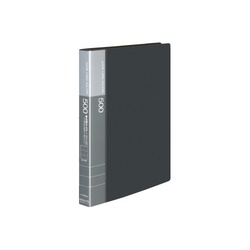 名刺ホルダー差替式　Ａ４縦黒３０穴５０４名縦入