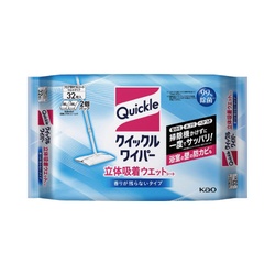 クイックルワイパー立体吸着ウエットシート３２枚