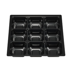 エフピコチューパ 仕出し弁当容器 紙ボックス MSD中仕切 80-80 D-1 黒 50枚/袋