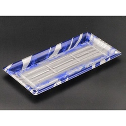 リスパック 刺身容器 ふれあいL 25-12B ゆきかぜ青 本体