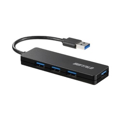 ＵＳＢ３．０　４ポート　ハブ　ブラック