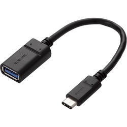 ＵＳＢ３．１変換ケーブル（Ｃ−Ａメス）０．１５ｍ黒