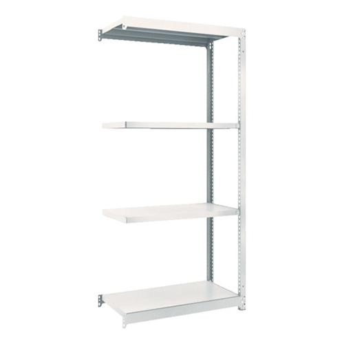 ＴＲＵＳＣＯ スチールラック Ｍ1.5型軽中量棚 860×445×1800mm 4段 連結 ネオグレー M1.56344B