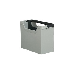 ファイルボックス−ＲＰ　Ａ４横ハンドル付　灰