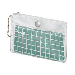 ミニポーチ　ピープフラット　セージグリーン