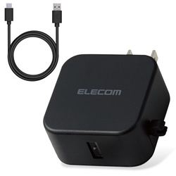ＡＣ充電器　Ｃケーブル同梱　１．５ｍ　ブラック