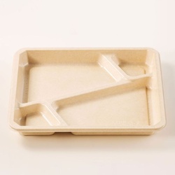 丸紅プラックス 弁当容器 MPB-8-2 ナチュラル 本体