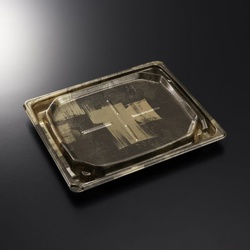 中央化学 刺身容器 BCF 宝台 20-17 西陣BK-BK 本体