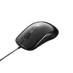 有線　レーザー式マウス　３ボタンタイプ　ブラック